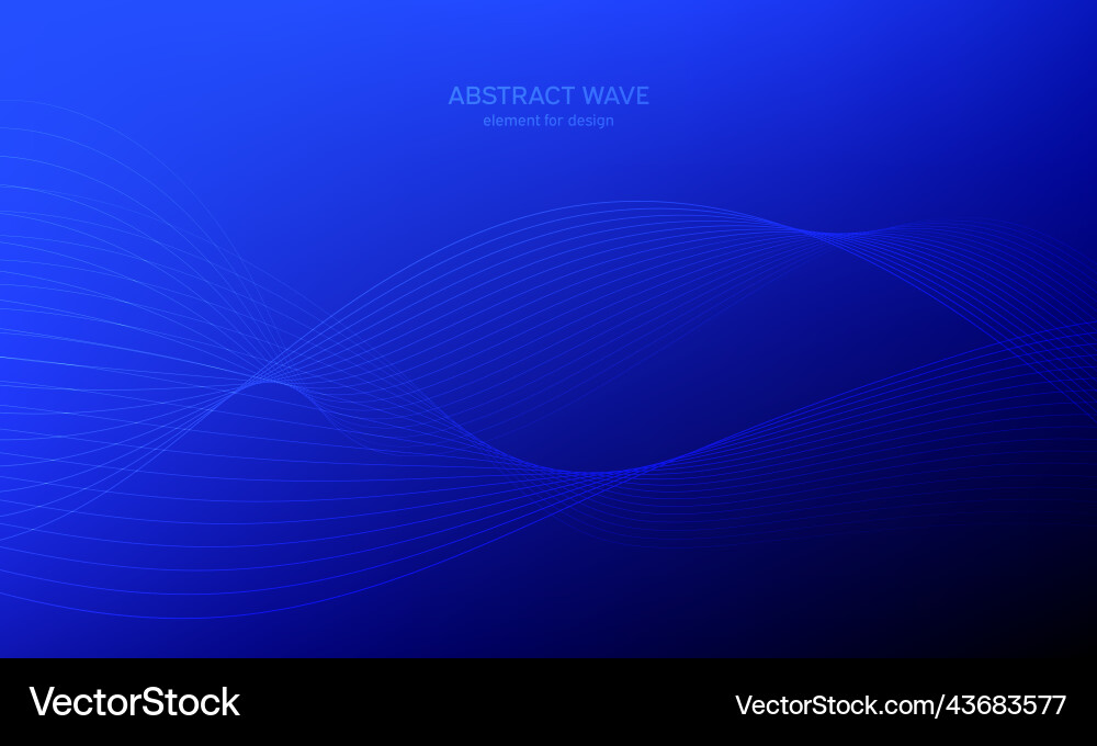 Abstract Wave Element - Digital Frequency vector image