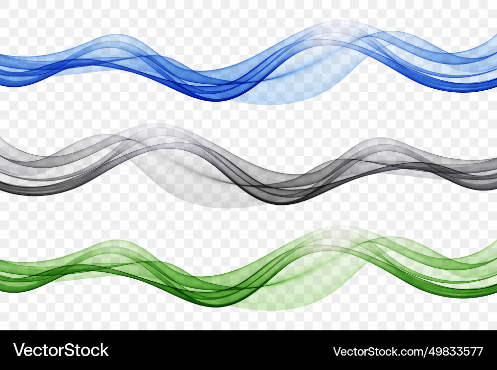 Abstract wave on a transparent background Vector Image