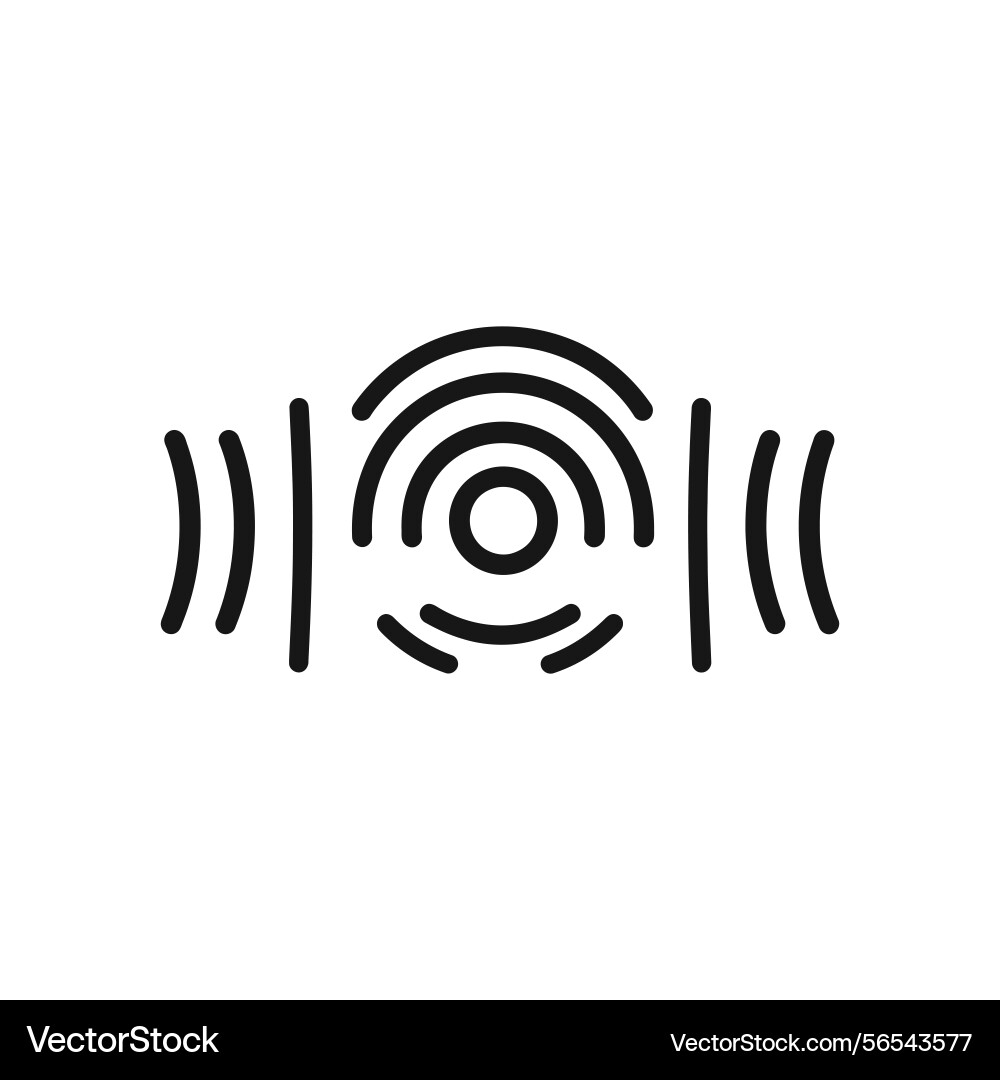 Concentric arcs with lines design on transparent vector image