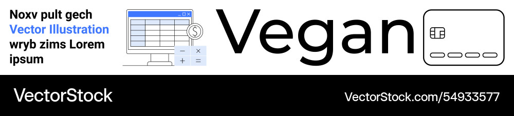 Financial dashboard with data visualization vegan Vector Image
