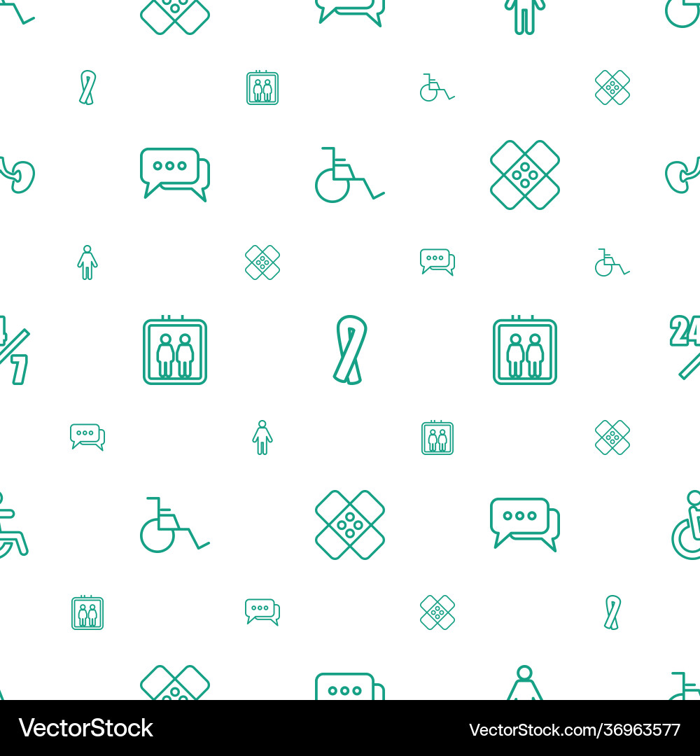 Help icons pattern seamless white background vector image