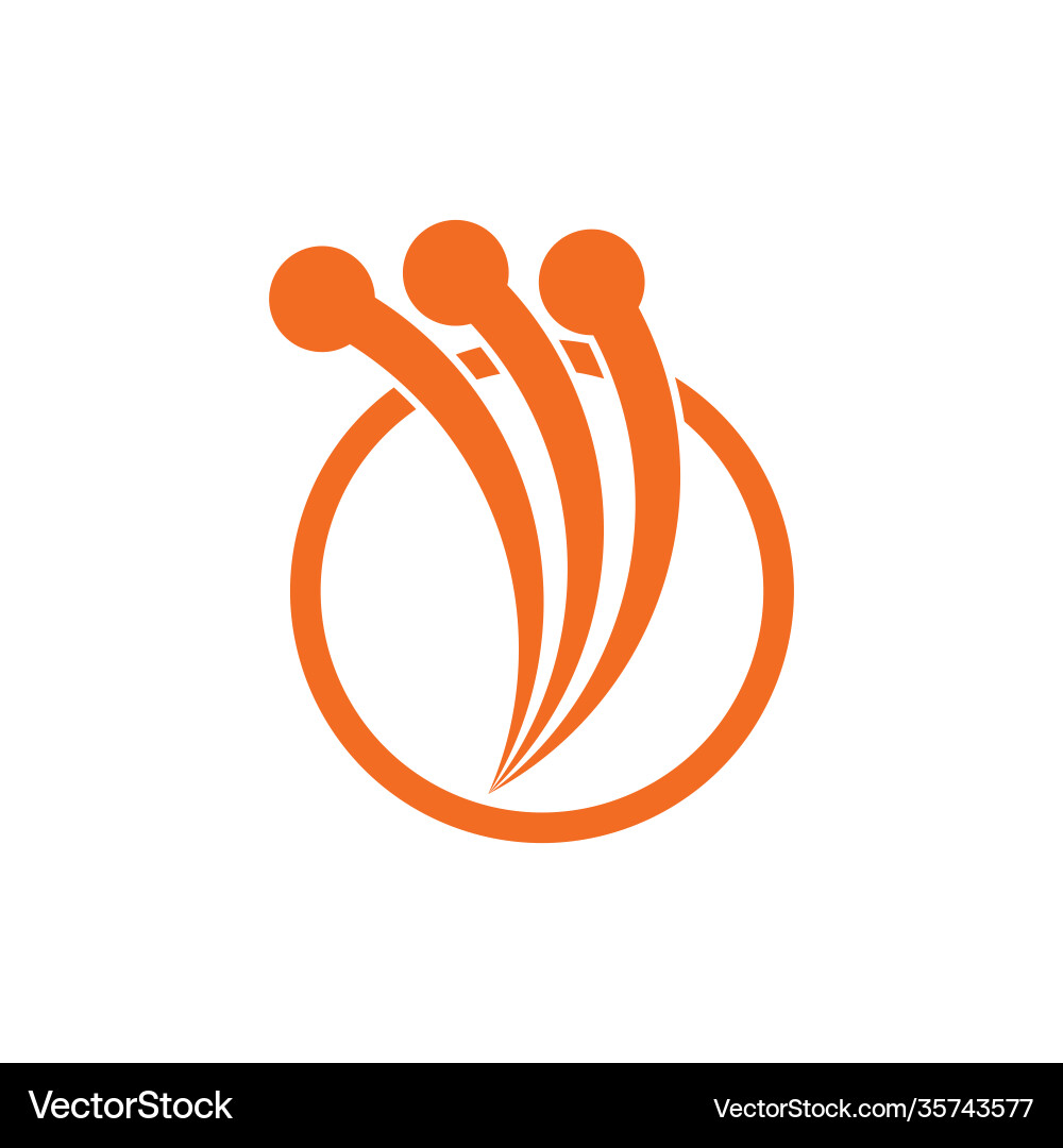 Motion fast object abstract logo Vector Image