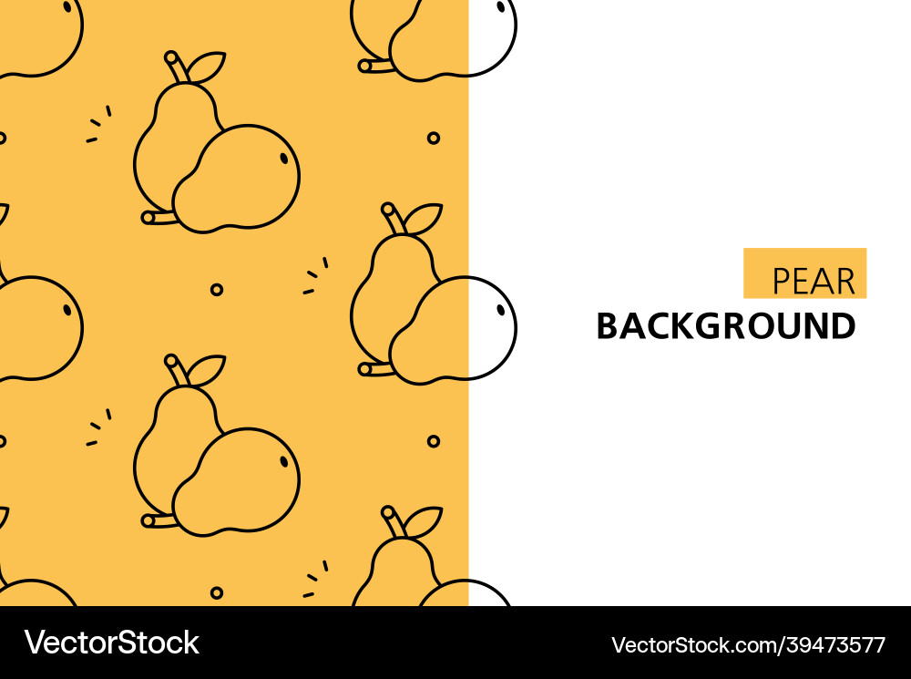Pear background Vector Image