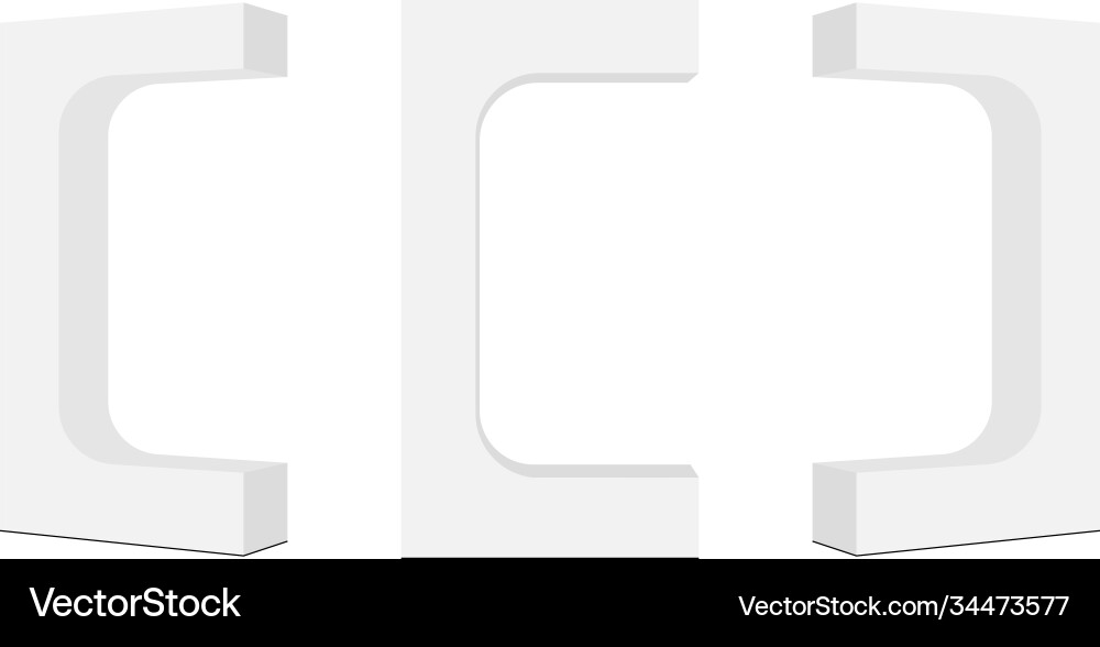 Rotating display stands for presentation products Rotating display stands for presentation products vector image