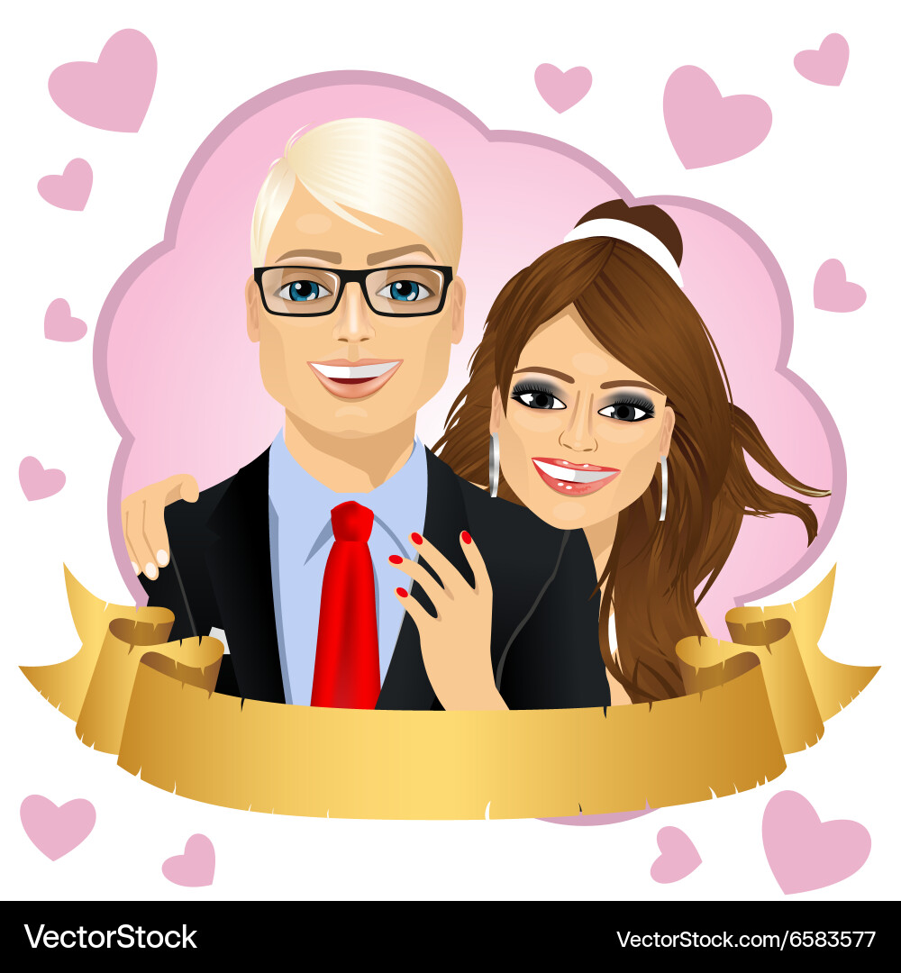 Save the date design composition Vector Image