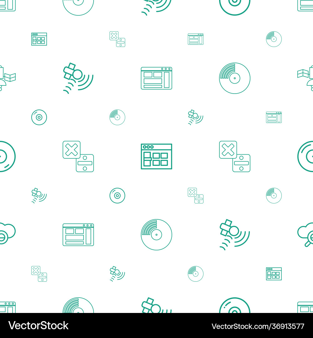 Software icons pattern seamless white background Software icons pattern seamless white background Vector Image