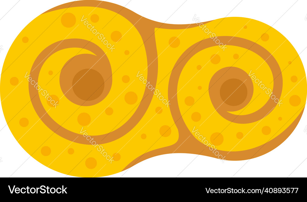 Sweden bakery icon flat isolated Sweden bakery icon flat isolated vector image