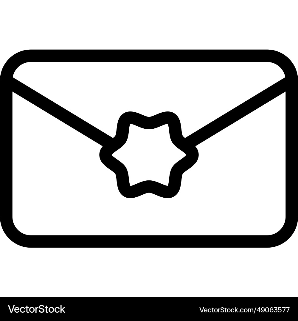 Utilizing an envelope to send letters or documents Vector Image