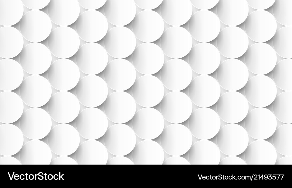 White Circular Repeating Pattern vector image