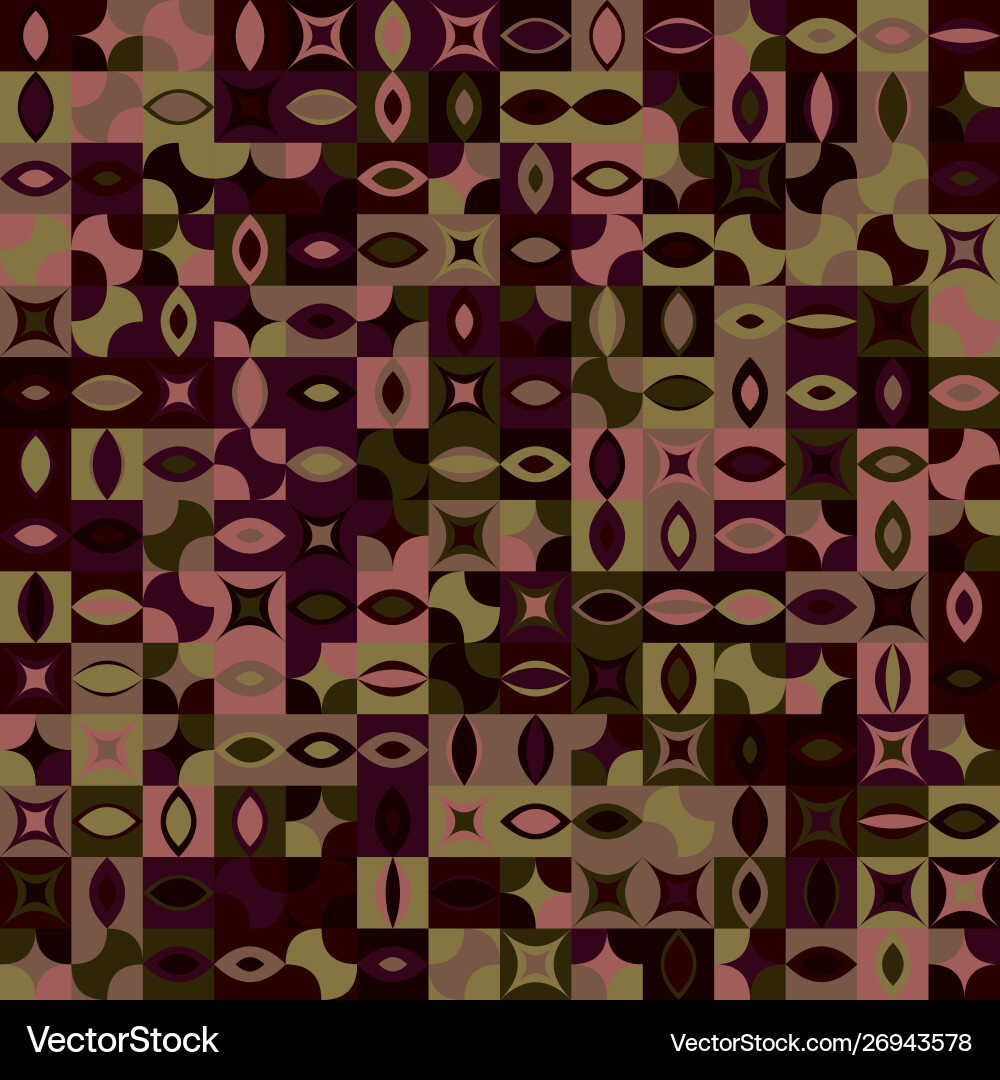 Abstract colorful chaotic curved shape pattern vector image