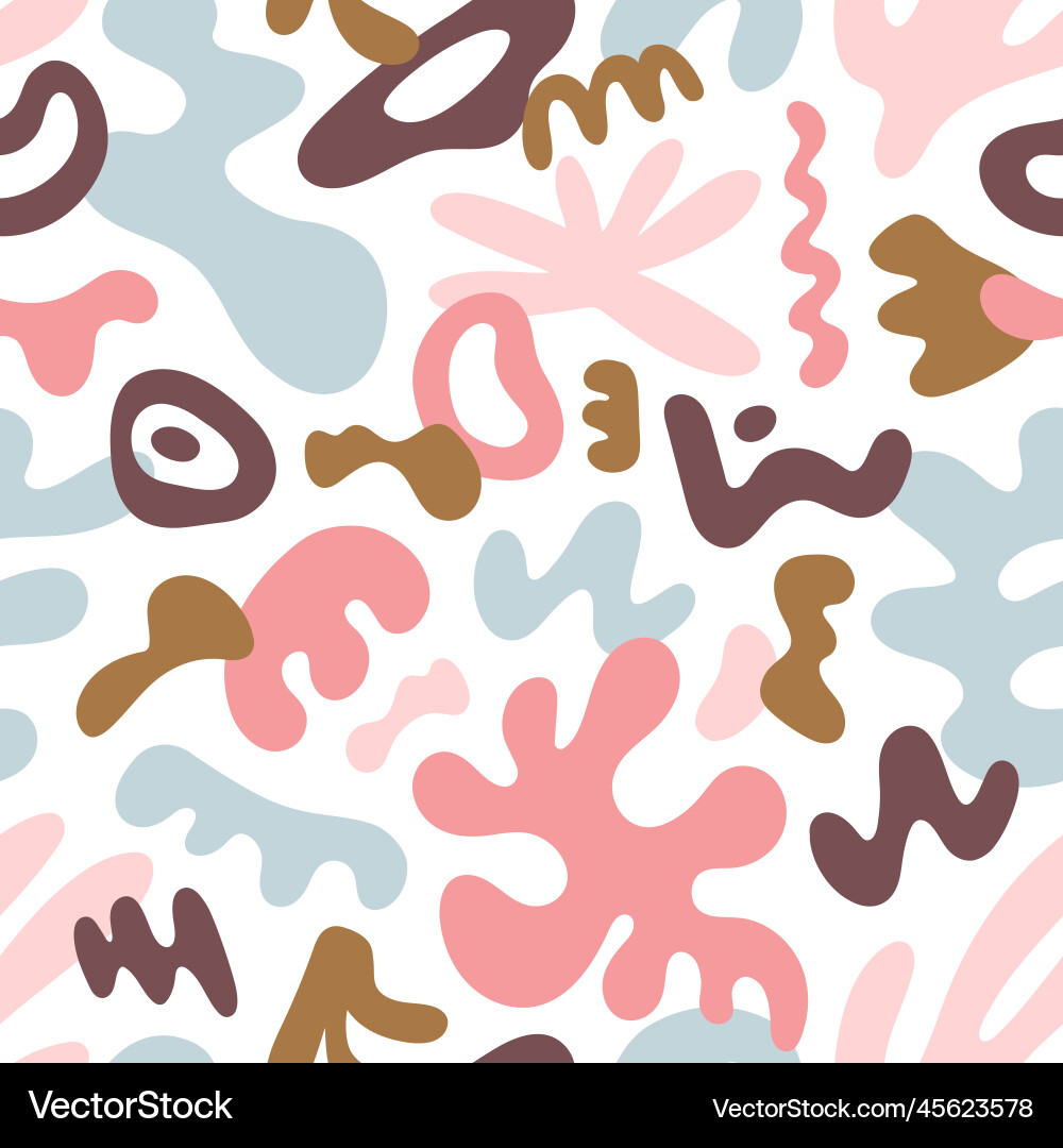 Abstract shapes seamless pattern background Abstract shapes seamless pattern background vector image