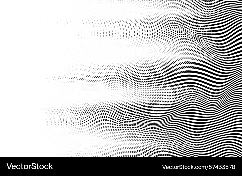 Abstract wavy lines texture with halftone dots Abstract wavy lines texture with halftone dots vector image