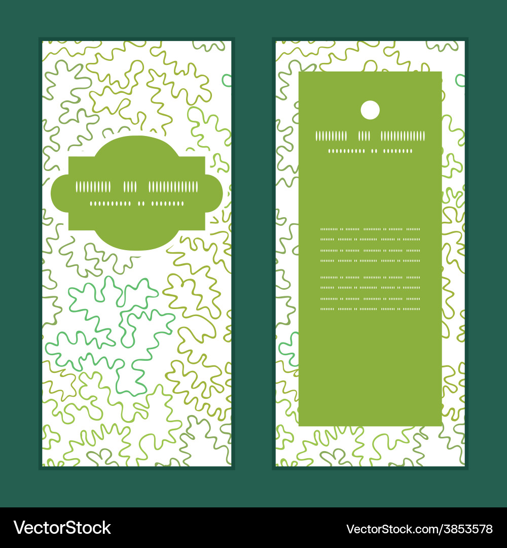 Curly doodle shapes vertical frame pattern Vector Image
