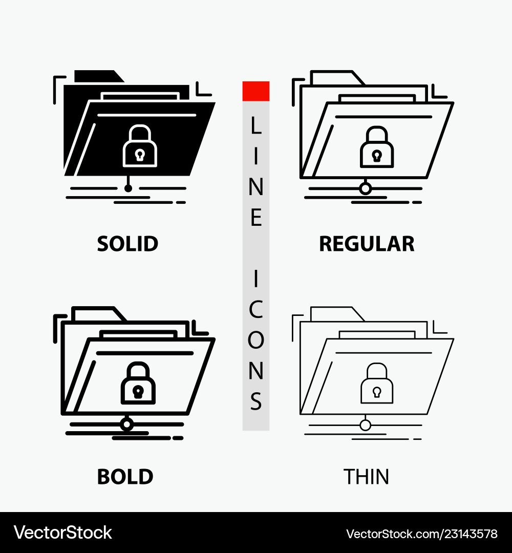 Encryption files folder network secure icon Encryption files folder network secure icon vector image