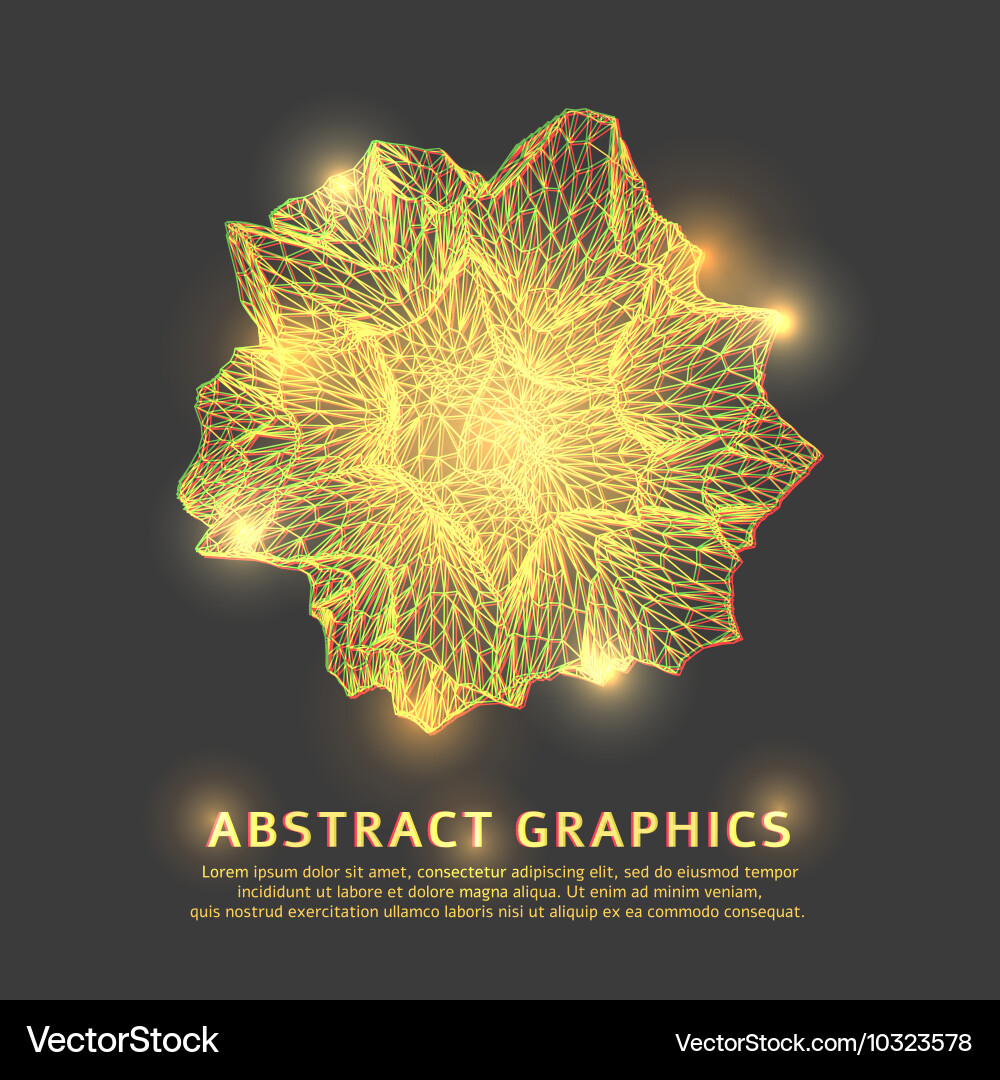Geometric Gold Network Hintergrund Vektorbild