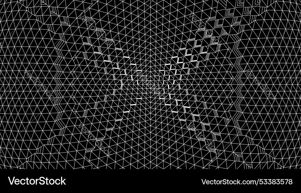Geometric grid background with 80s styled mesh Geometric grid background with 80s styled mesh vector image