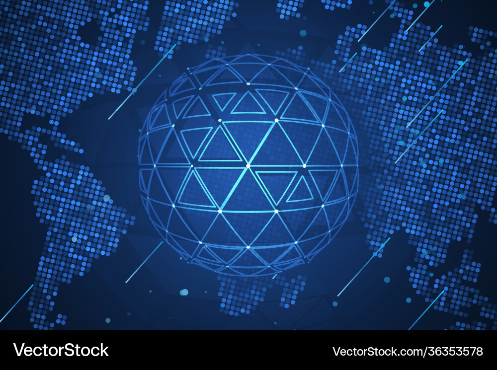 Global network security Global network security vector image
