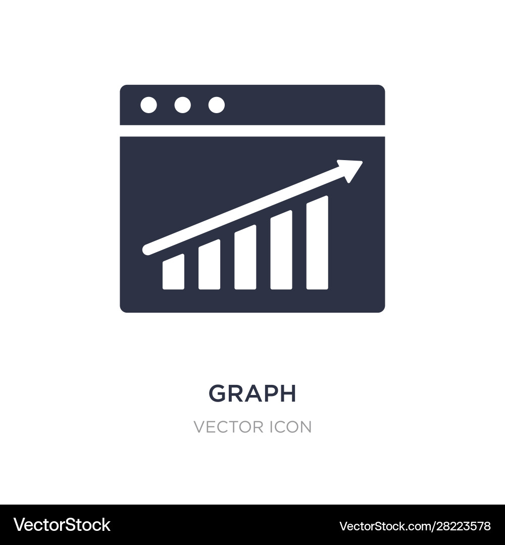 Graph icon on white background simple element Graph icon on white background simple element vector image