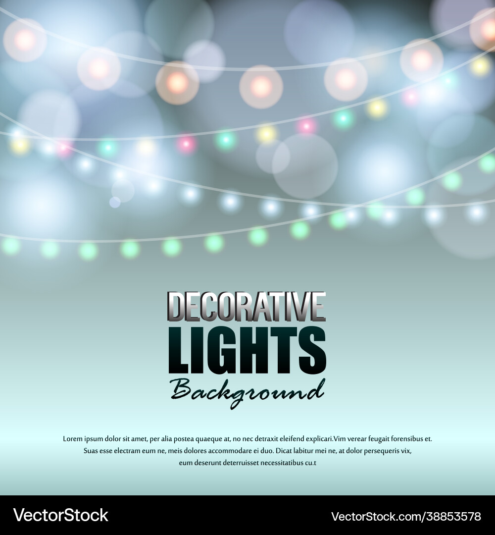 Realistic abstract bokeh light colorful background Realistic abstract bokeh light colorful background vector image
