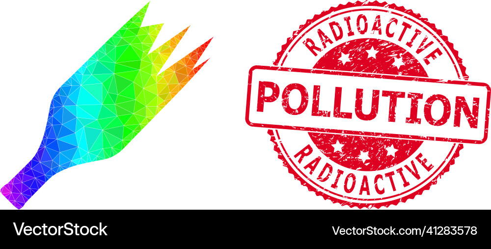 Rund strukturierte radioaktive Verschmutzung Stempeldichtung Rund strukturierte radioaktive Verschmutzung Stempeldichtung vektorbild
