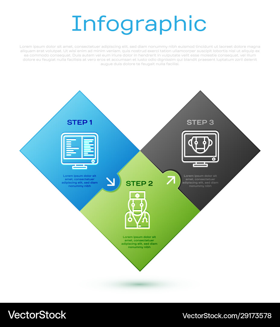 Set line computer monitor screen bot and robot Set line computer monitor screen bot and robot vector image