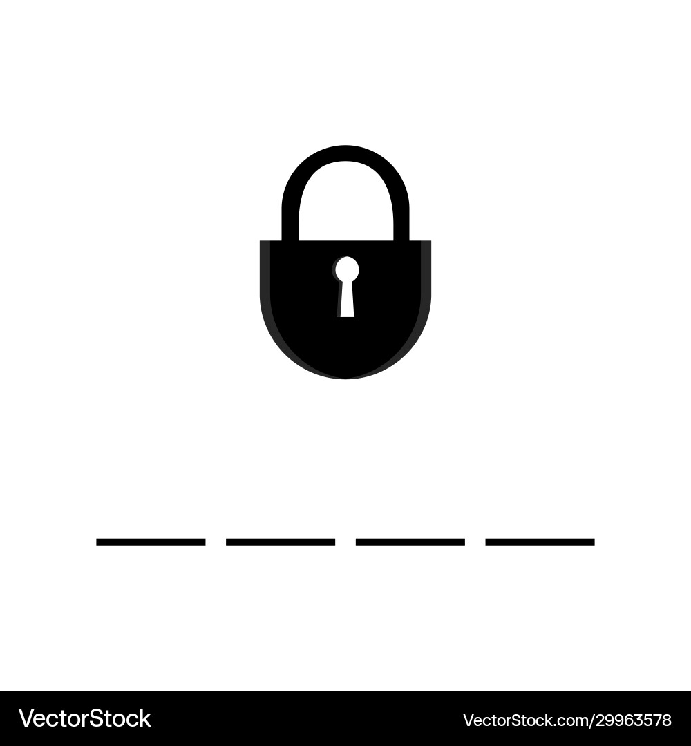 Sicherheit Website-Icon-Computerprogramm Vektorbild