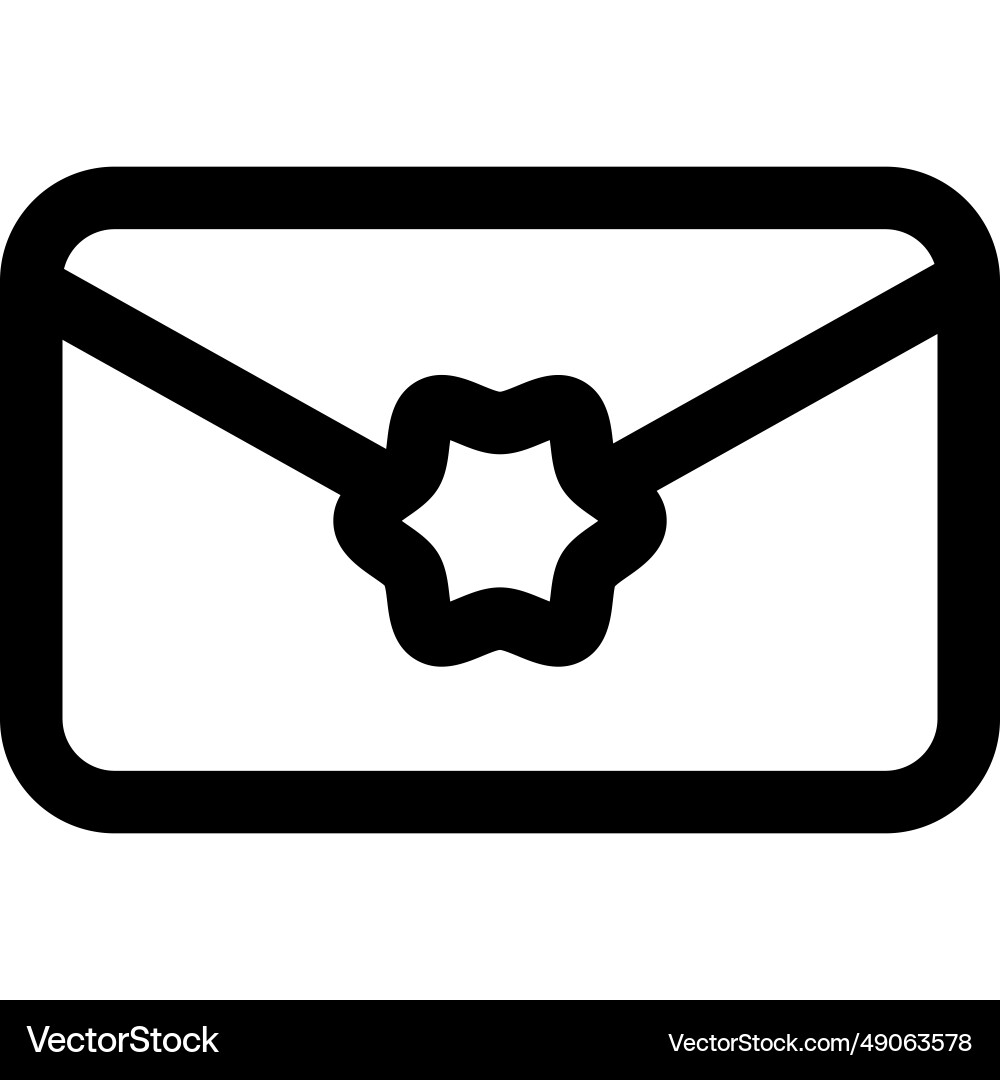Utilizing an envelope to send letters or documents Vector Image
