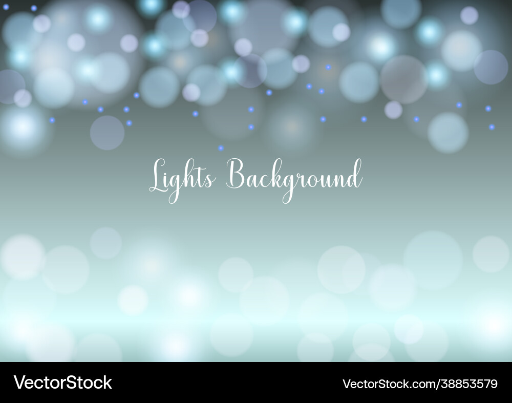 Realistic abstract bokeh light colorful background vector image