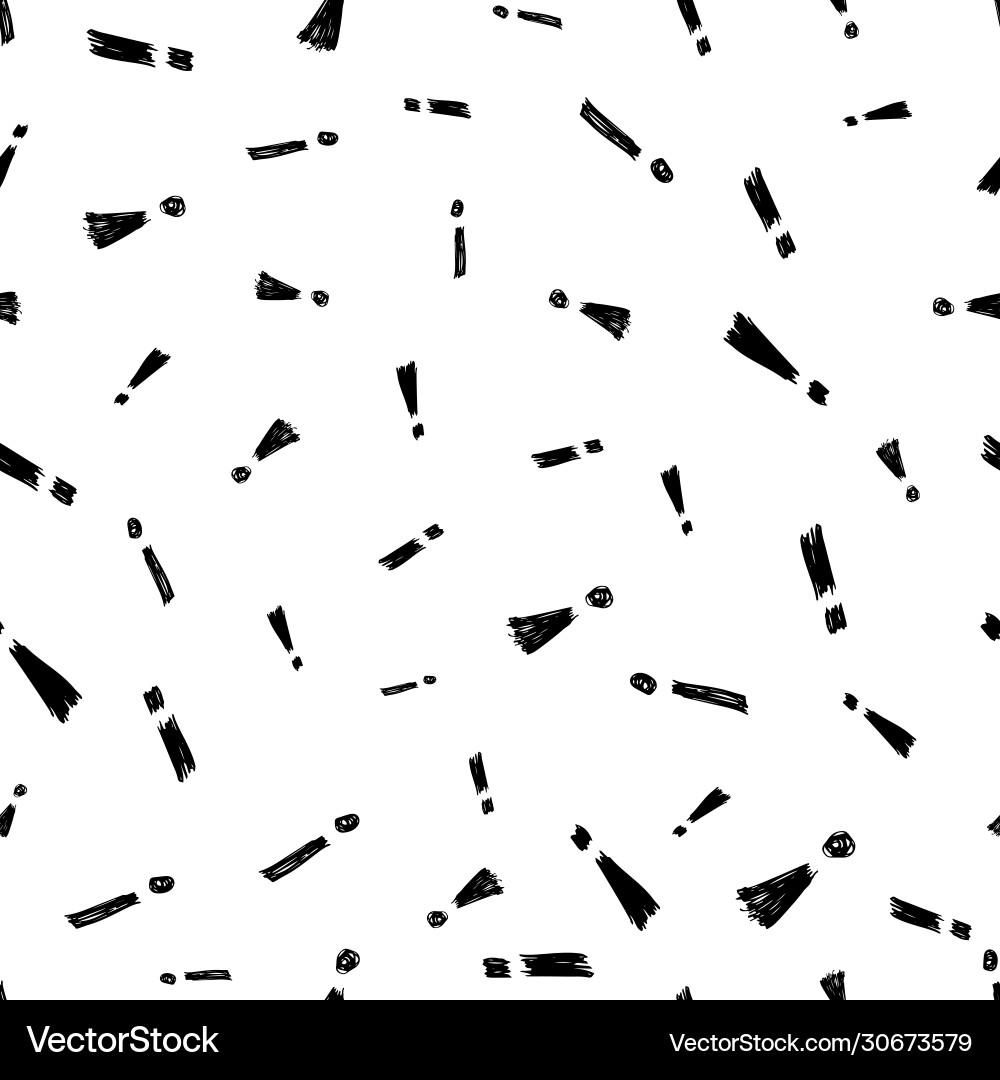 Seamless pattern with exclamation mark symbol Vector Image