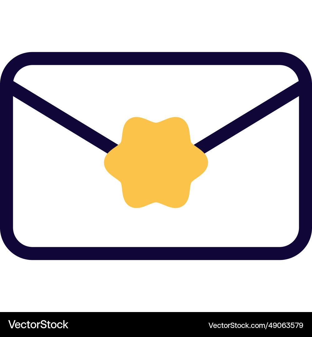 Utilizing an envelope to send letters or documents Vector Image