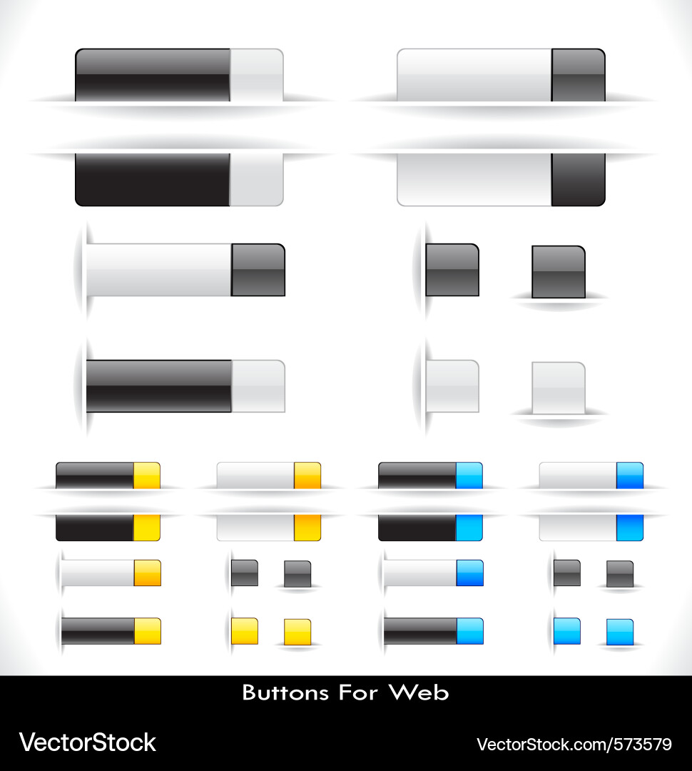 Web UI Elements Collection vector image