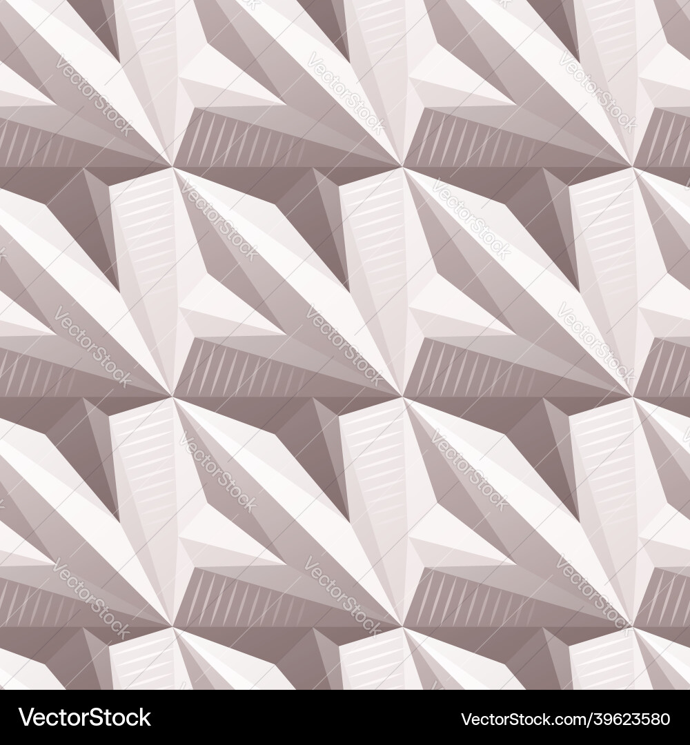 Geometric pattern with shadow seamless Vector Image