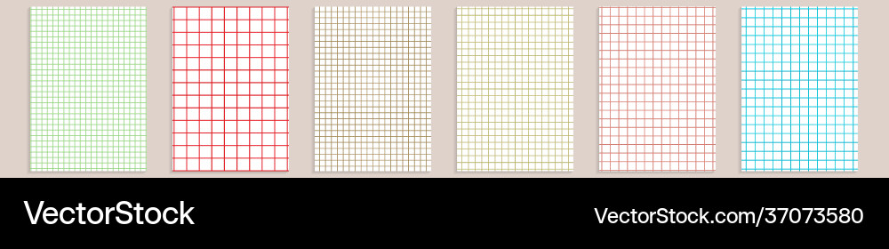 Grid paper set abstract squared background Grid paper set abstract squared background Vector Image