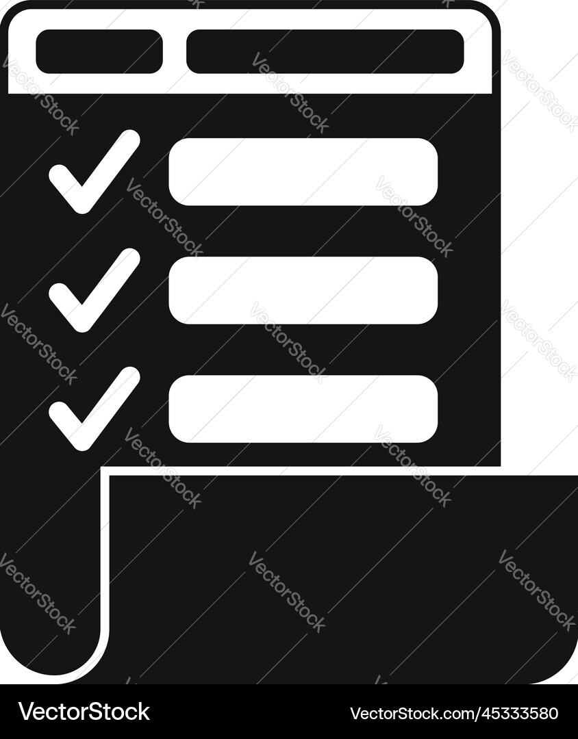 Paper task roll icon simple person event Paper task roll icon simple person event vector image