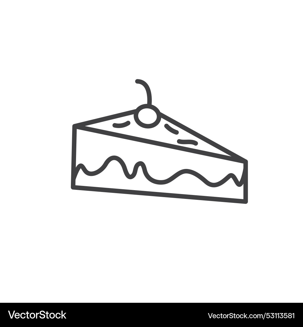 Cake icon element concept design template Cake icon element concept design template vector image