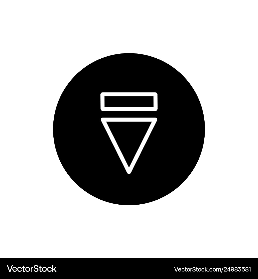 Eject button icon simple solid Eject button icon simple solid vector image
