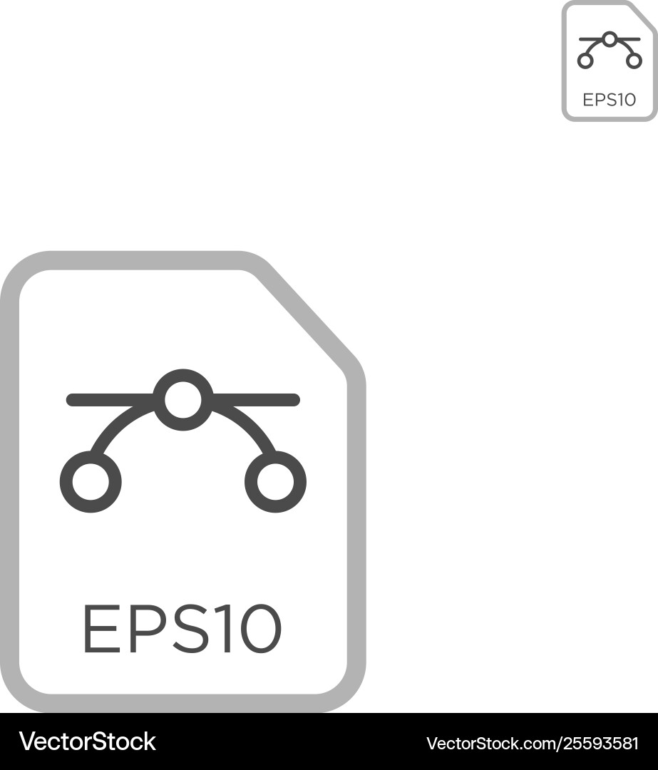 Eps icon abstract design element isolated Vector Image