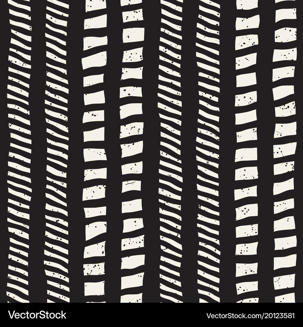 Hand drawn style seamless pattern abstract vector image