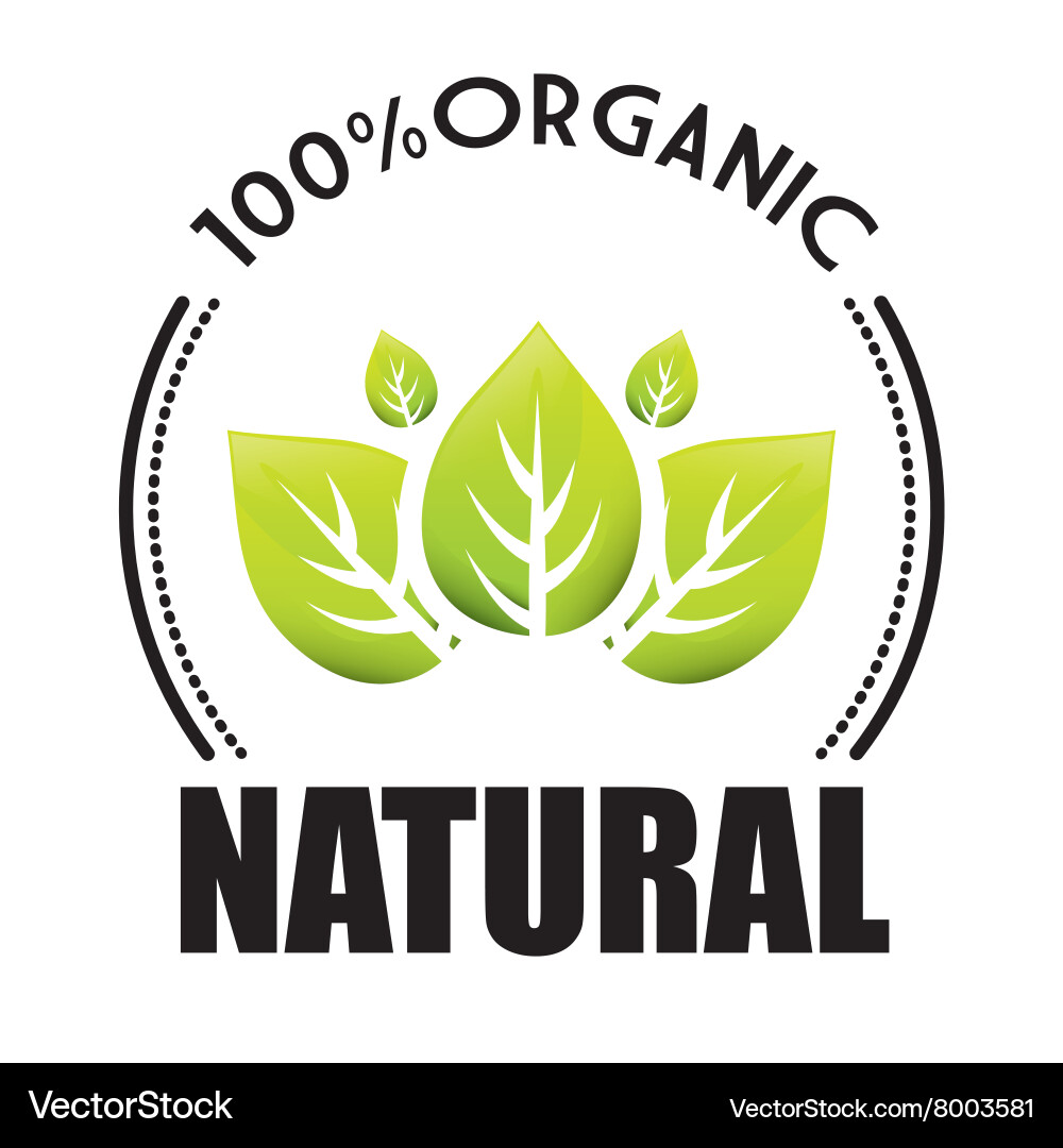 Organic and natural product Royalty Free Vector Image
