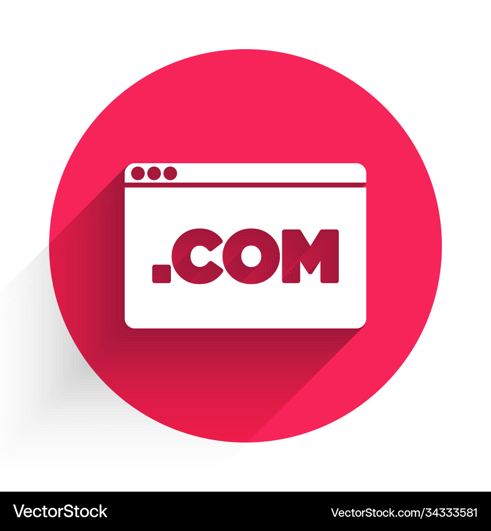 White ui or ux design icon isolated with long White ui or ux design icon isolated with long vector image