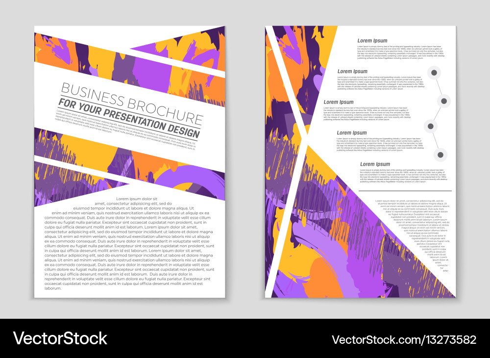 Abstract layout background set for art Vector Image