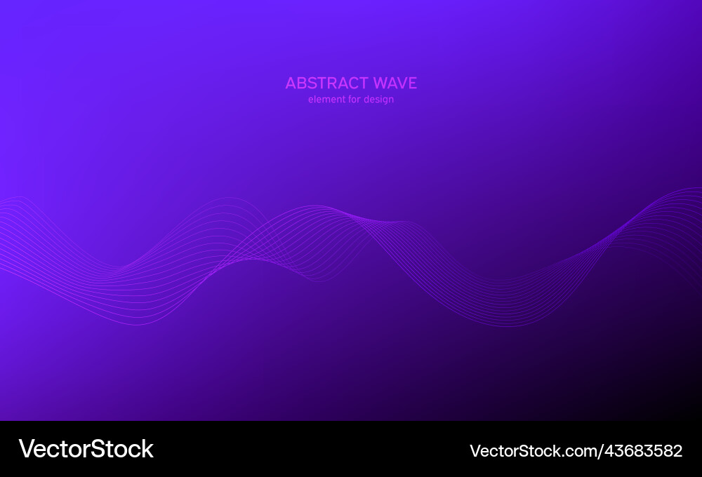 Abstract wave element for design digital Vector Image