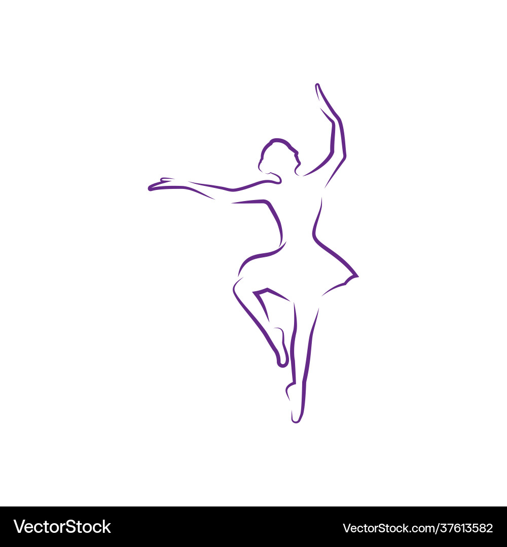 Ballett Tanz Ballett Tanz vektorbild