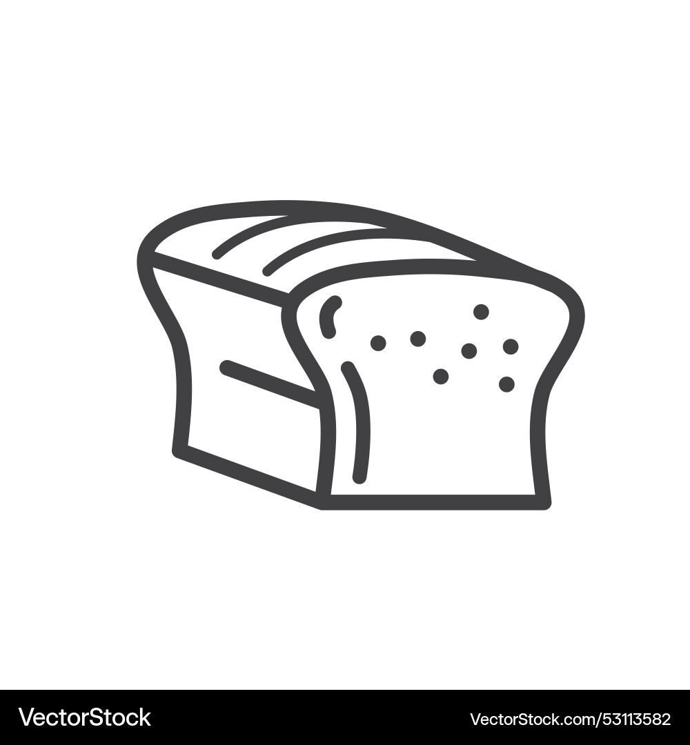 Bread line icon element concept design template Bread line icon element concept design template vector image