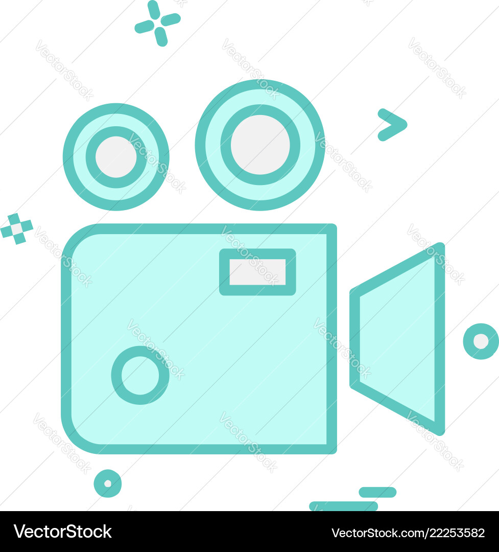 Camcoder icon design Camcoder icon design Vector Image