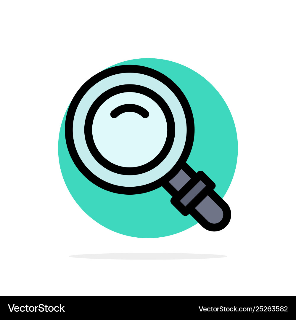 Find search view glass abstract circle background Find search view glass abstract circle background vector image