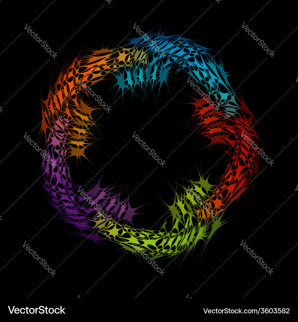 Fractal design element or banner for web Vector Image