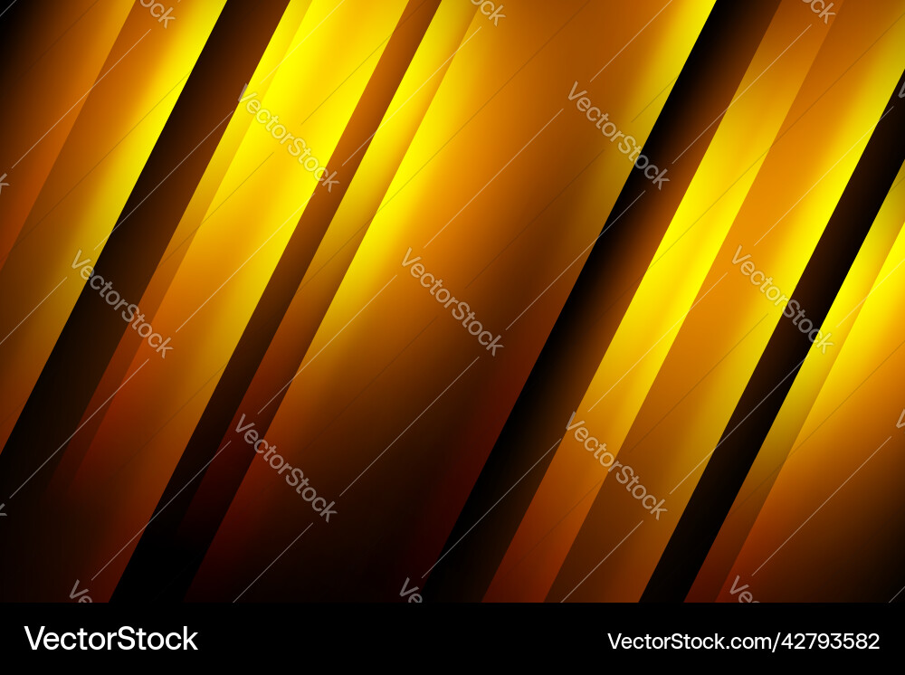 Gold polygon abstract pattern on dark background vector image