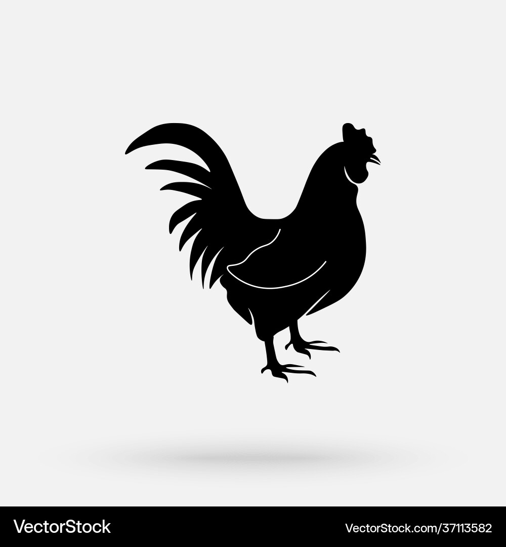 Rooster Vintage Logo Retro Print Metzger Fleisch Rooster Vintage Logo Retro Print Metzger Fleisch vektorbild