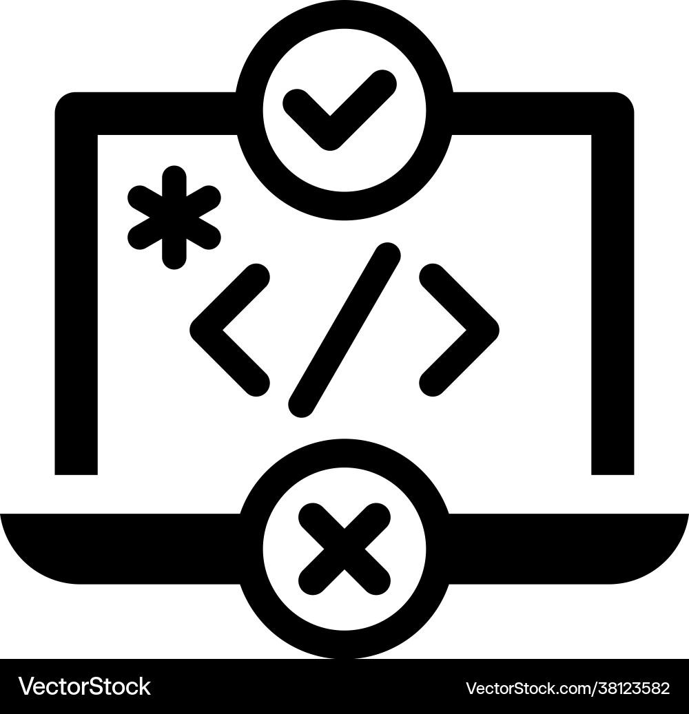 Test-driven development icon eps file vector image